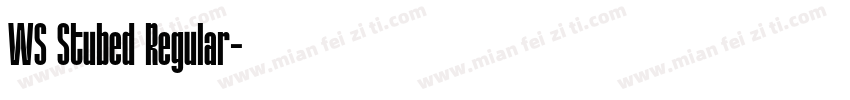 WS Stubed Regular字体转换